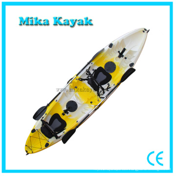 Bateaux en plastique de 3 sièges Bateaux de pêche Vente de kayak d&#39;océan